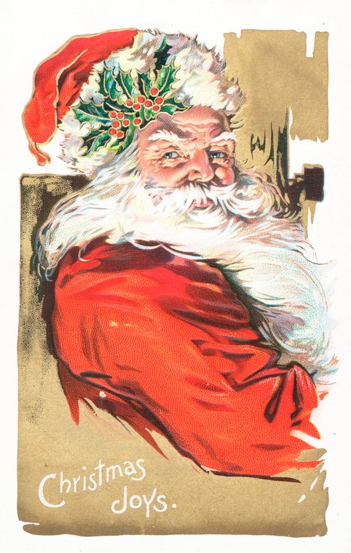 British Christmas Card by English School