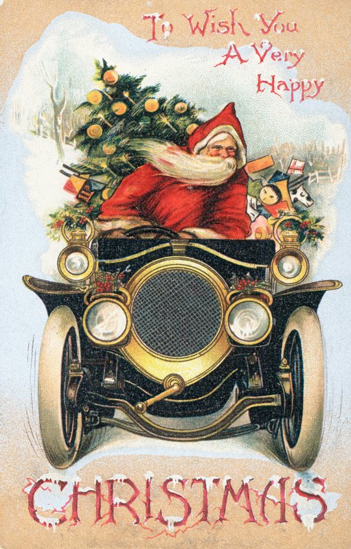 British Christmas Card by English School