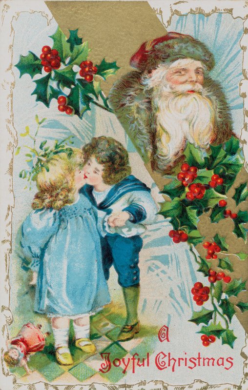 British Christmas Card by English School