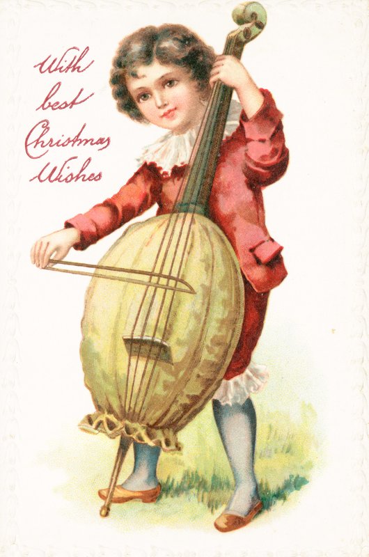 British Christmas Card by English School