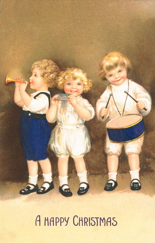 British Christmas Card by English School