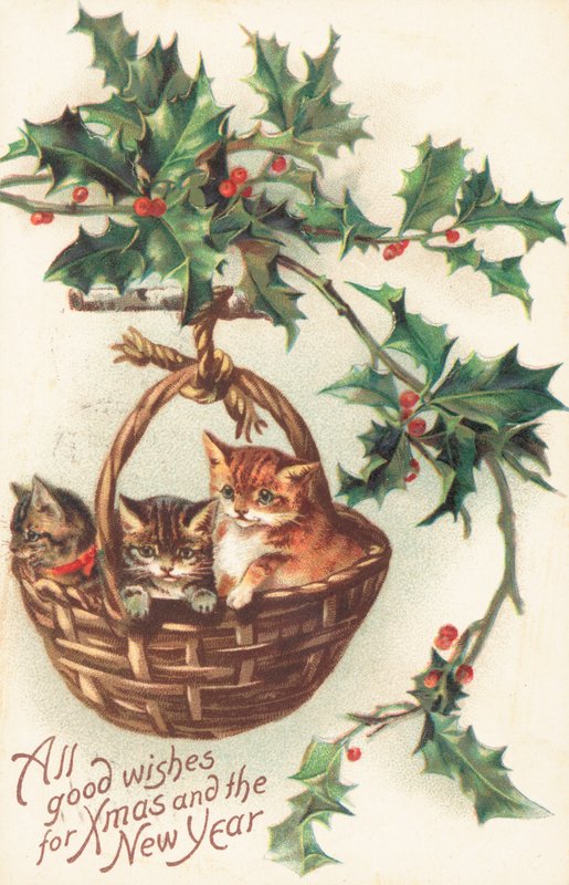 British Christmas Card by English School