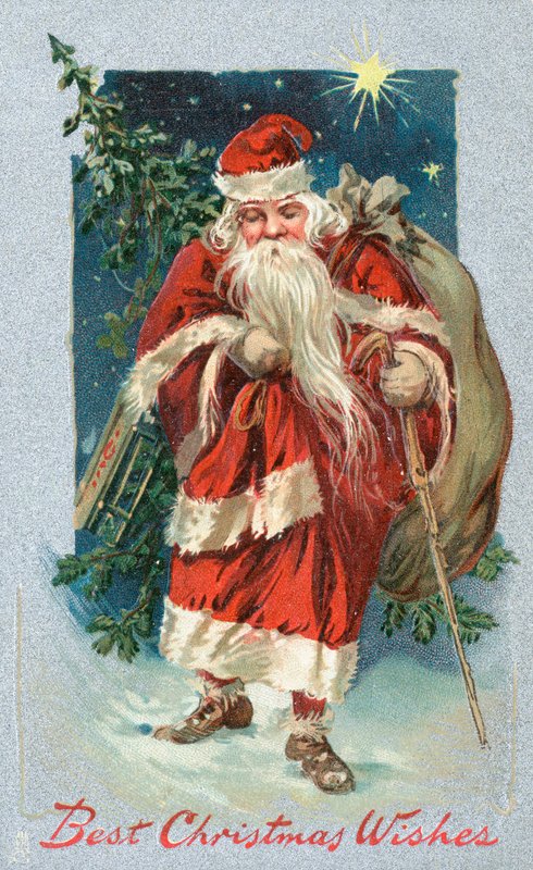 British Christmas Card by English School