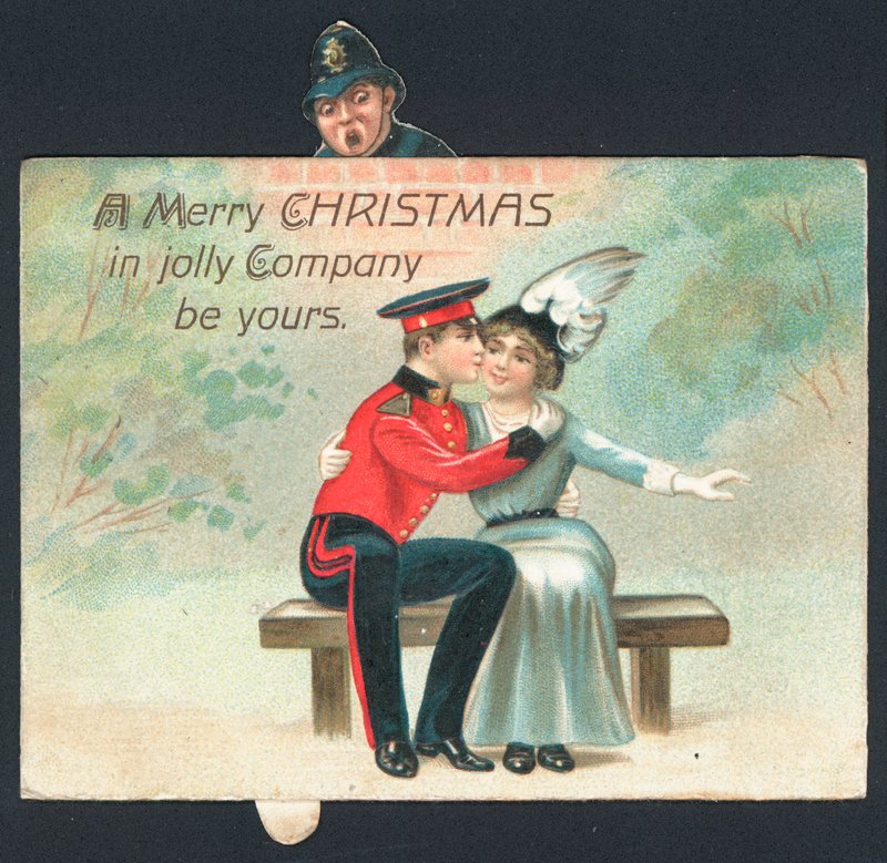 British Christmas Card by English School