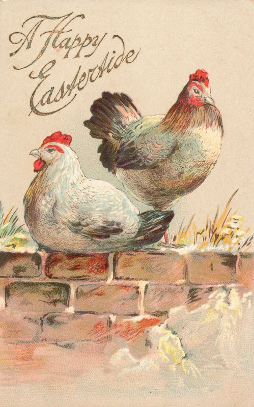 British Easter Card by English School