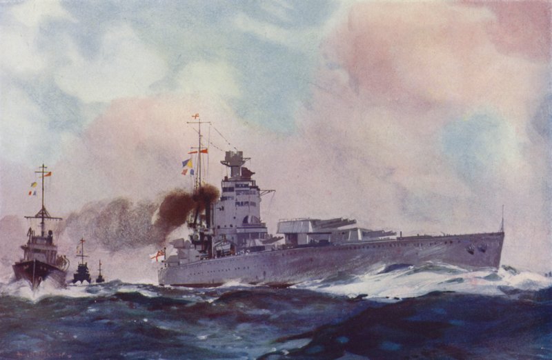 British Nelson class battleship by English School