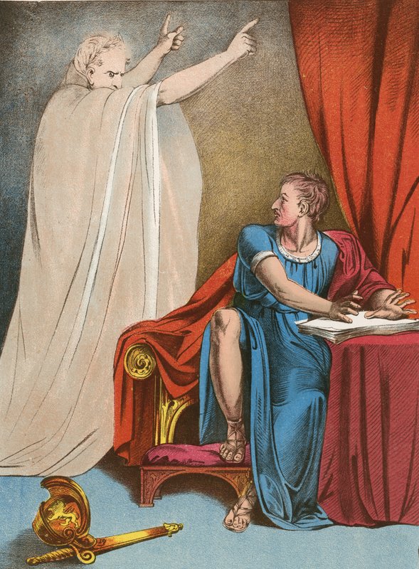 Brutus and the ghost of Julius Caesar by English School