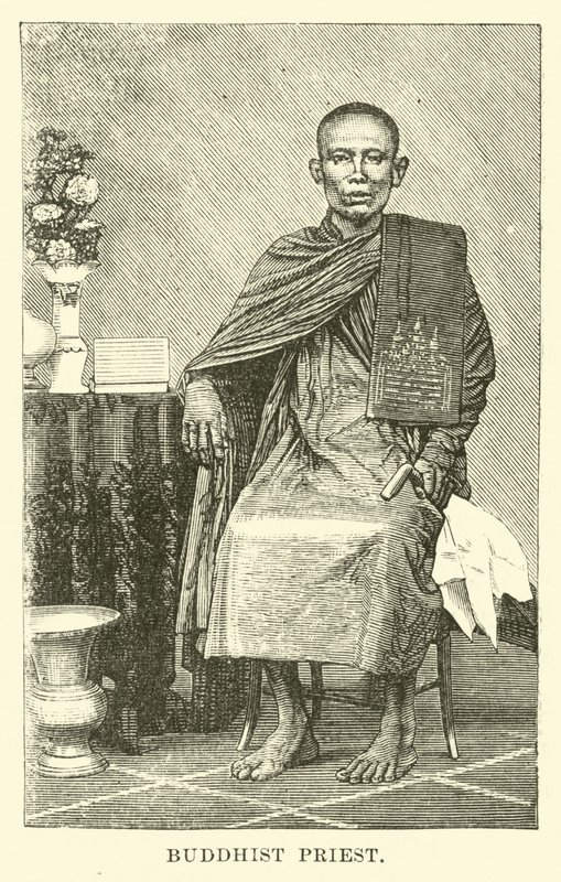 Buddhist Priest by English School