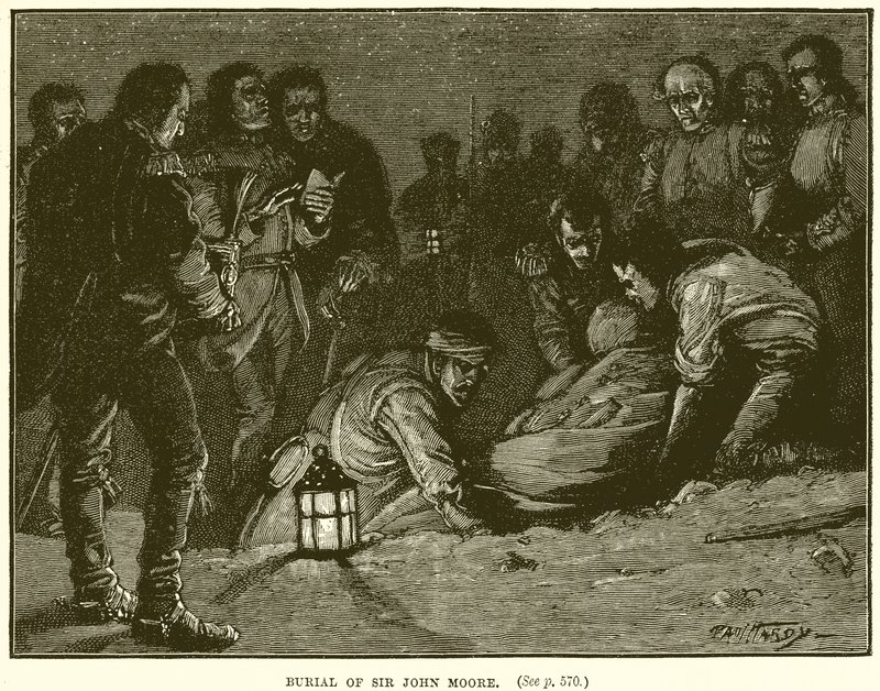 Burial of Sir John Moore by English School