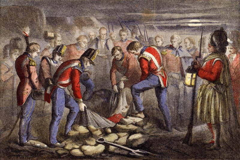 Burial of Sir John Moore by English School