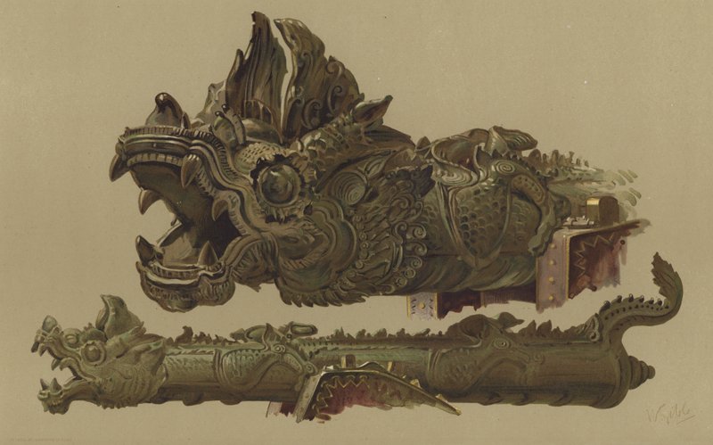 Burmese Gun from Mandalay by English School