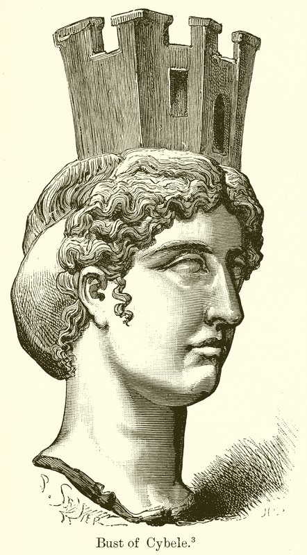 Bust of Cybele by English School