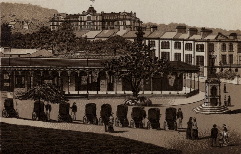 Buxton: Hot Baths and Colonnade by English School