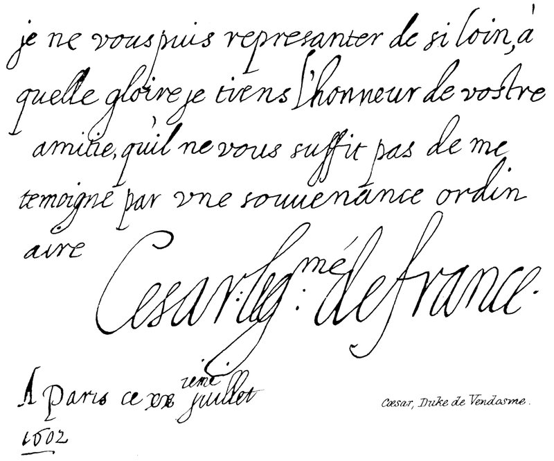 César, Duke of Vendôme by English School