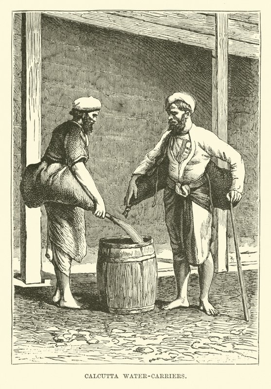 Calcutta Water Carriers by English School