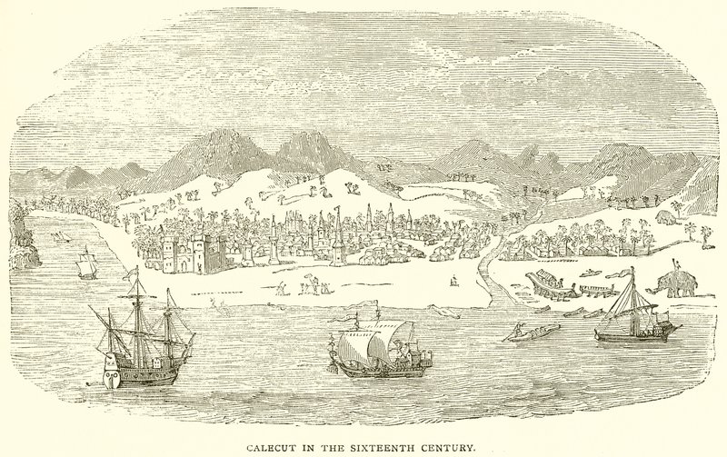 Calecut in the Sixteenth Century by English School