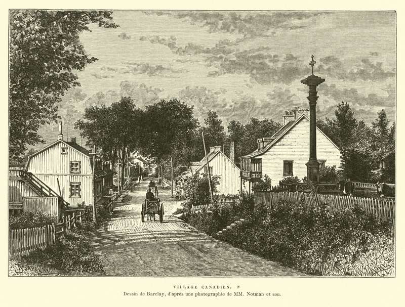 Canadian Village by English School