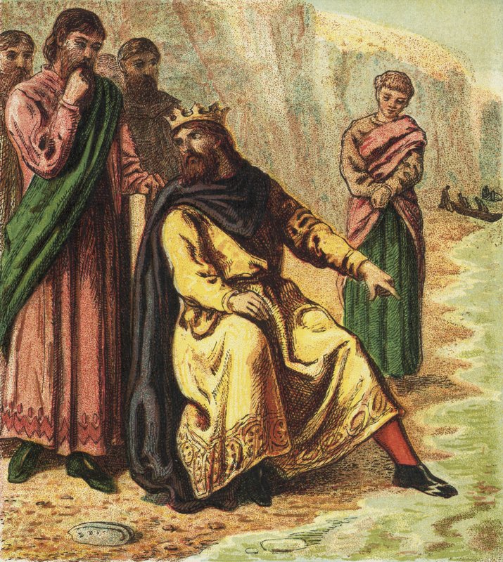 Canute and His Courtiers by English School