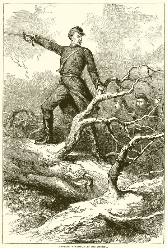 Captain Winthrop at Big Bethel by English School