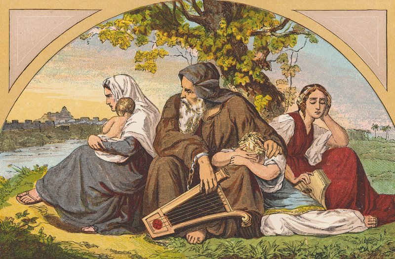 Captive Israelites by English School