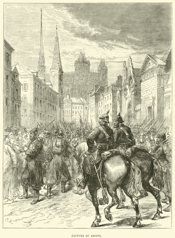 Capture of Amiens, December 1870 by English School