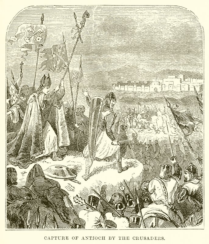 Capture of Antioch by the Crusaders by English School