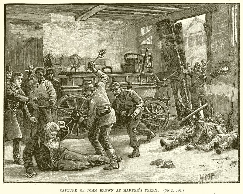 Capture of John Brown at Harpers Ferry by English School