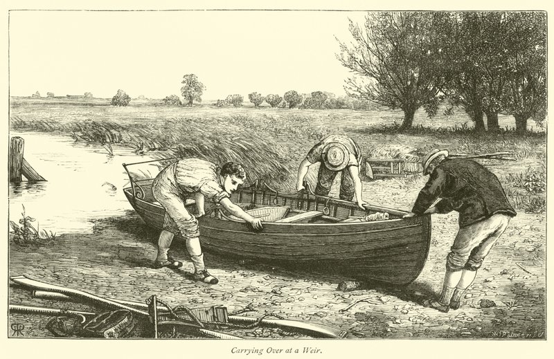 Carrying Over at a Weir by English School