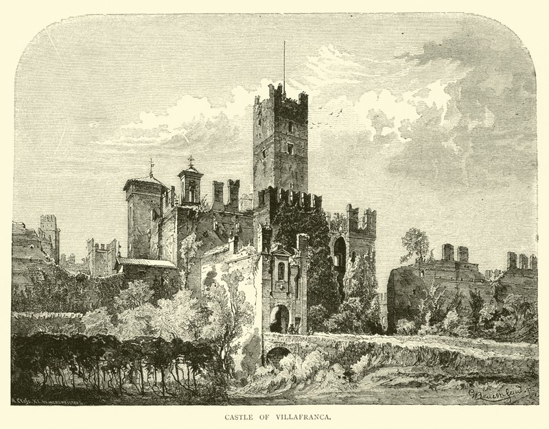 Castle of Villafranca by English School