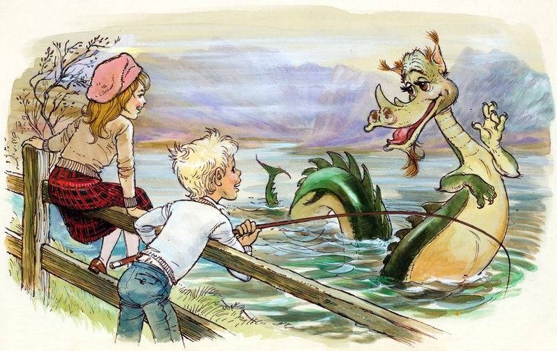 Catching the Loch Ness Monster by English School