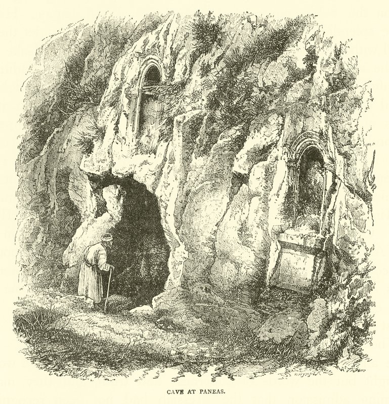 Cave at Paneas by English School