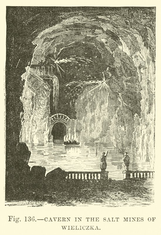Cavern in the Salt Mines of Wieliczka by English School