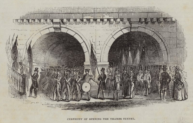 Ceremony of Opening the Thames Tunnel by English School