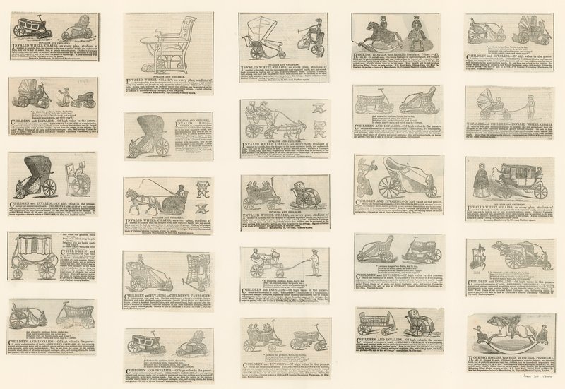 Chairs for Invalids and Children. Advertisements by English School