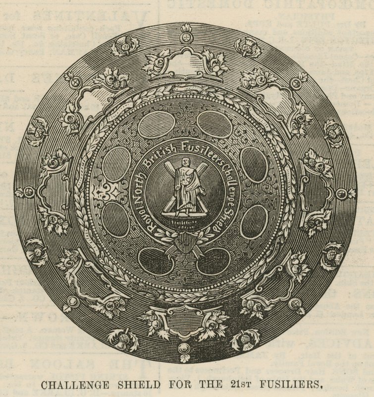 Challenge Shield for the 21st Fusiliers by English School