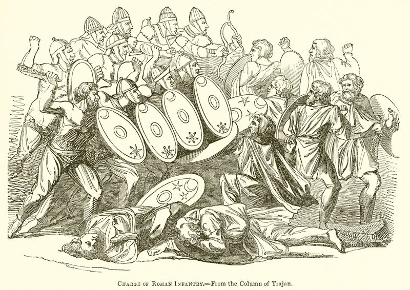 Charge of Roman Infantry by English School