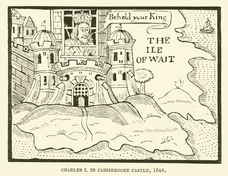 Charles I in Carisbrooke Castle by English School