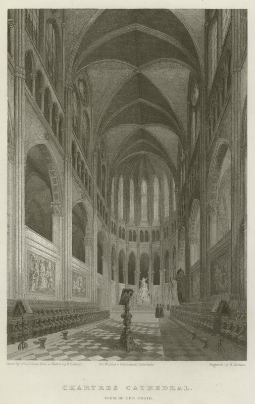 Chartres Cathedral, View of the Choir by English School