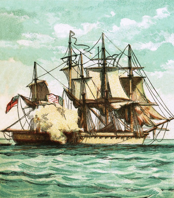 Chesapeake and Shannon by English School