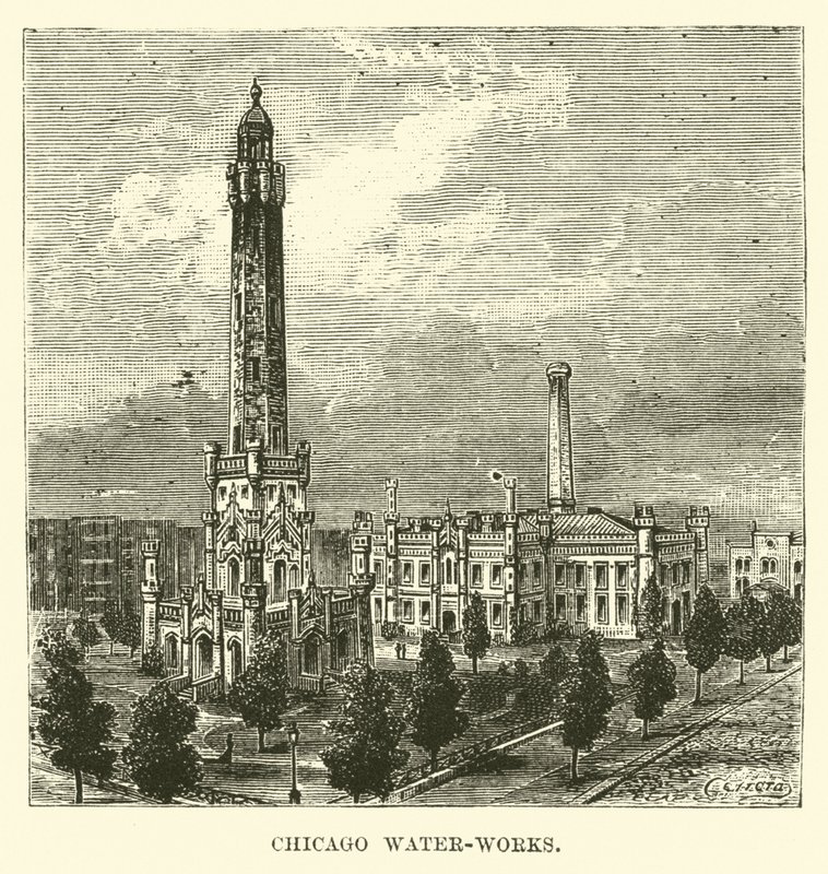 Chicago Water-Works by English School