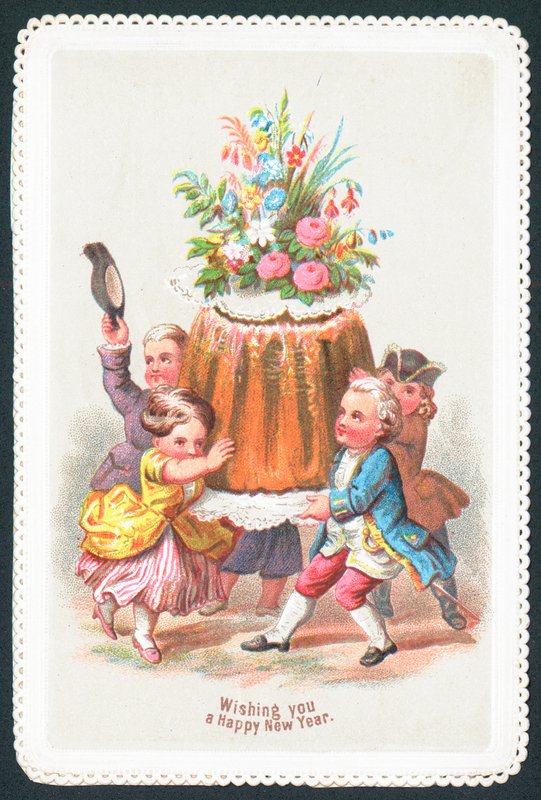 Child Aristocrats Carrying Pudding by English School