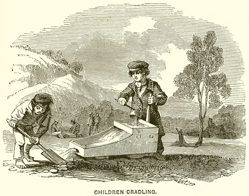 Children Cradling by English School