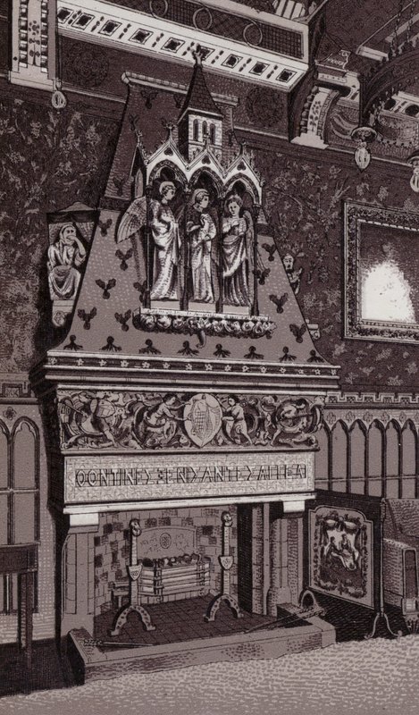 Chimney Piece, Cardiff Castle by English School