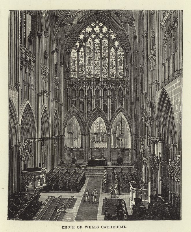 Choir of Wells Cathedral by English School