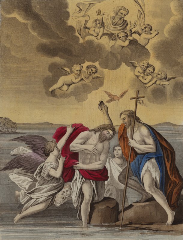 Christ baptised by English School