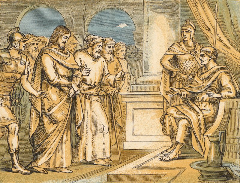 Christ Before Pilate by English School