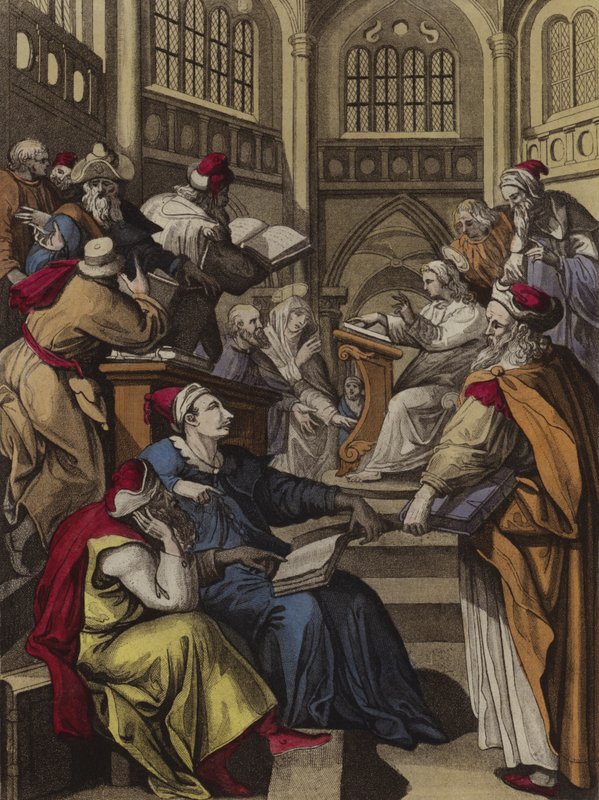 Christ Questioning the Doctors by English School