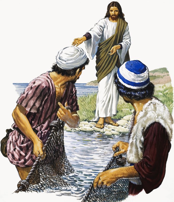 Christ with Fishermen by English School
