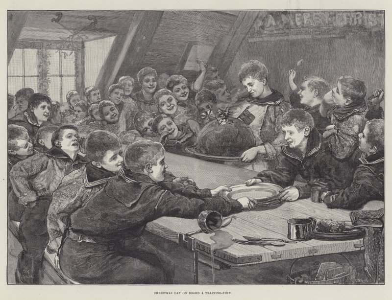 Christmas Day on Board a Training-Ship by English School