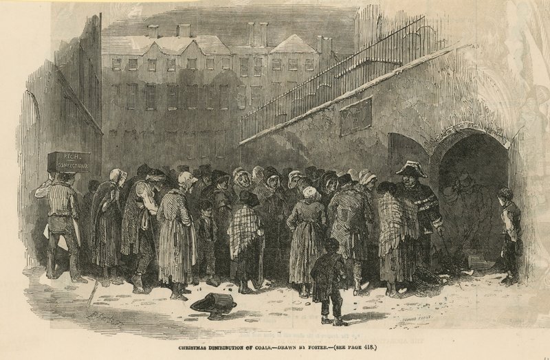 Christmas Distribution of Coals by English School
